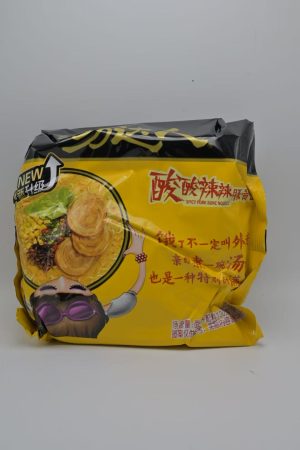 统一汤达人 酸辣豚骨汤面（五连包整袋装）