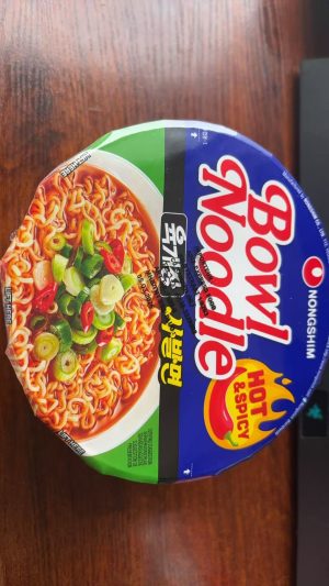 韩国农心拉面（辛拉面）辣味 大桶 NONGSHIM 100g